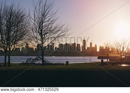A Image Of City View From The Park.