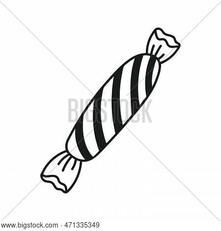 Hand Drawn Candy. Doodle Vector Illustration Sweers
