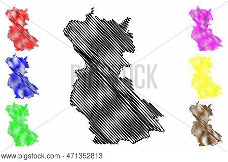 Cuauhtemoc Municipality (free And Sovereign State Of Chihuahua, Mexico, United Mexican States) Map V
