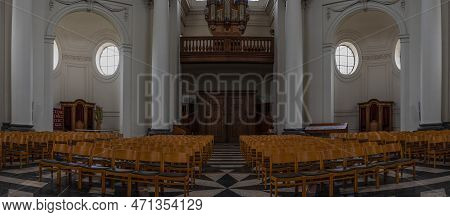 Kessel-lo, Flemish Brabant, Belgium - Feb 11 2023 - Neo Classical Interior Design Of The Vlierbeek A