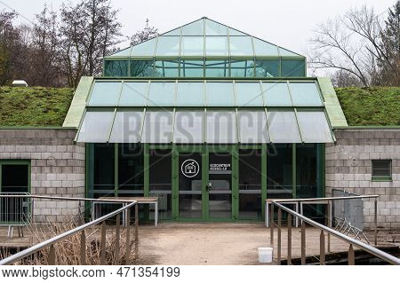 Kessel-lo, Flemish Brabant, Belgium - Feb 11 2023 - Ecocenter House Of The Provincial Domain