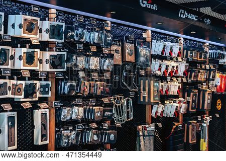 Nakhon Pathom,thailand-january 7, 2023 : Motorcycling Accessories And Spare Parts Of Honda Cub Motor