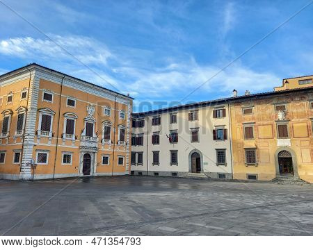 The Piazza Dei Cavalieri In Pisa, Italy