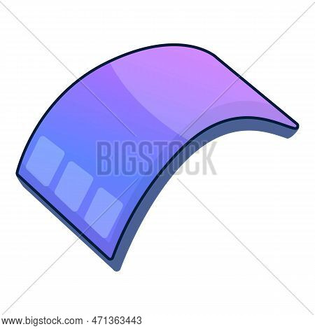 Bent Tablet Icon. Cartoon Of Bent Tablet Icon For Web Design Isolated On White Background