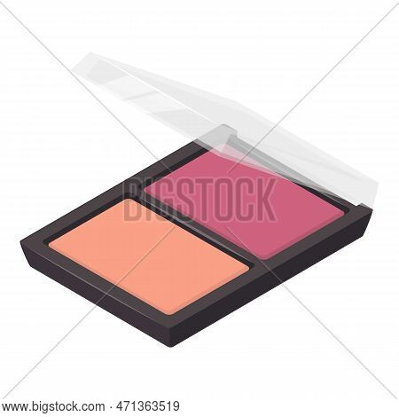Cheek Blush Icon. Isometric Of Cheek Blush Icon For Web Design Isolated On White Background