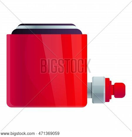 Jackscrew Tool Icon. Cartoon Of Jackscrew Tool Icon For Web Design Isolated On White Background