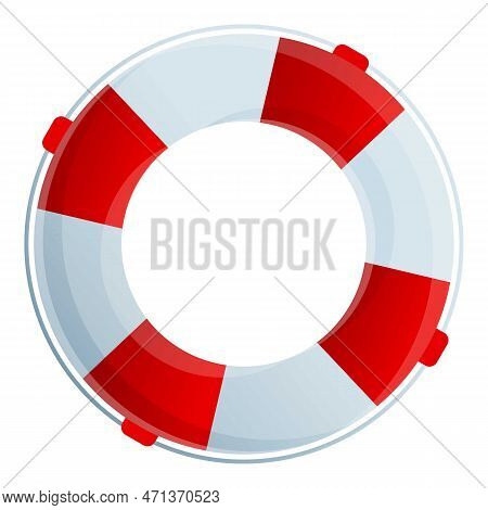 Lifebuoy Icon. Cartoon Of Lifebuoy Icon For Web Design Isolated On White Background