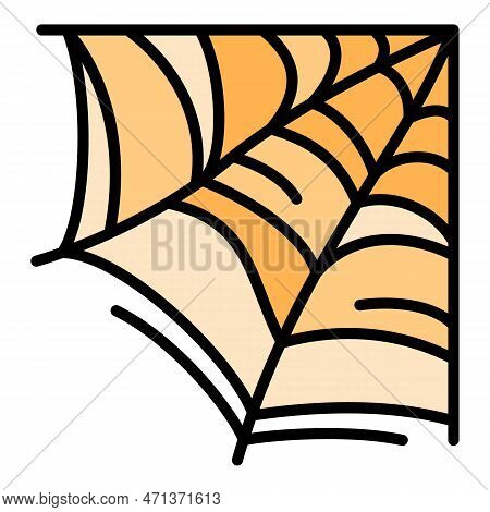 Wild Spider Web Icon. Outline Wild Spider Web Icon For Web Design Isolated On White Background