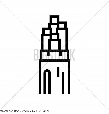 Flame Retardant Low Smoke Halogen Cable Line Icon Vector Illustration