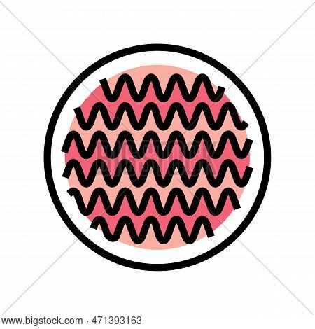 Stretch Fabric Textile Color Icon Vector Illustration