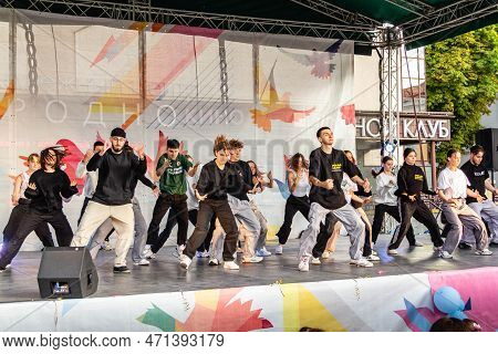 Grodno, Belarus - September 03, 2022: Youth Center Grodno, Street Pro100 Dance, Dance Festival With 