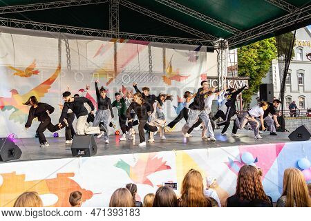 Grodno, Belarus - September 03, 2022: Youth Center Grodno, Street Pro100 Dance, Dance Festival With 