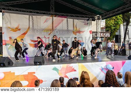 Grodno, Belarus - September 03, 2022: Youth Center Grodno, Street Pro100 Dance, Dance Festival With 