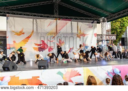 Grodno, Belarus - September 03, 2022: Youth Center Grodno, Street Pro100 Dance, Dance Festival With 