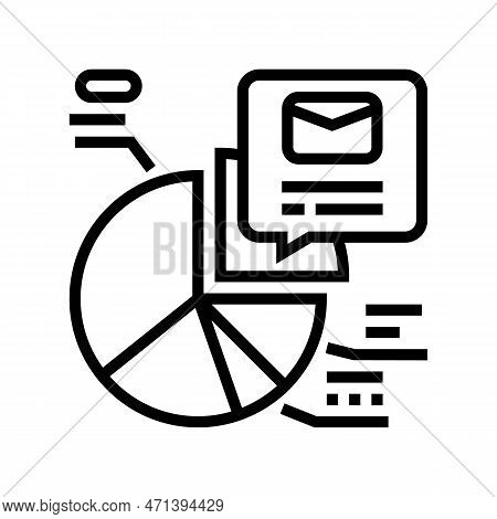 Email List Segmentation Marketing Line Icon Vector Illustration
