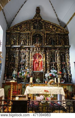 Altar Of San Andres De Teixido Church, Cedeira, Galicia, Spain