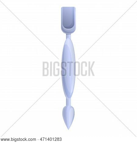 Cuticle Nail Pusher Icon. Cartoon Of Cuticle Nail Pusher Icon For Web Design Isolated On White Backg