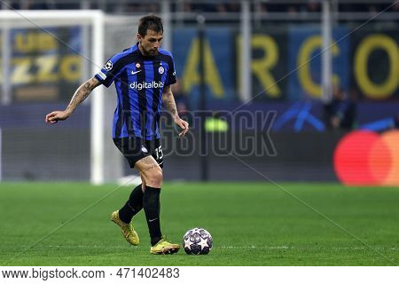 Francesco Acerbi Of Fc Internazionale During The Uefa Champions League Round Of 16 First Leg Match B