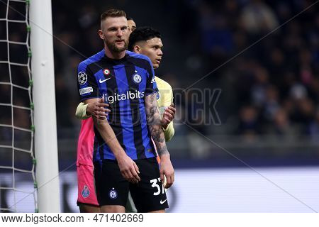 Milan Skriniar Of Fc Internazionale During The Uefa Champions League Round Of 16 First Leg Match Bet