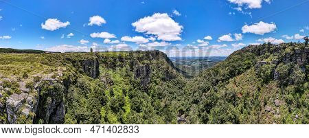 Drone View Of The Pinnacle Rock At Graskop In South Africa