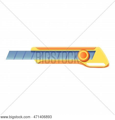 Metal Cutter Icon. Cartoon Of Metal Cutter Icon For Web Design Isolated On White Background