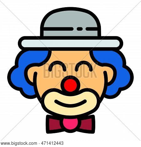 Circus Clown Icon. Outline Circus Clown Icon For Web Design Isolated On White Background