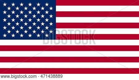 American Flag.united States Of America Country Illustration Vector