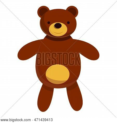 Russian Bear Doll Icon. Cartoon Of Russian Bear Doll Icon For Web Design Isolated On White Backgroun