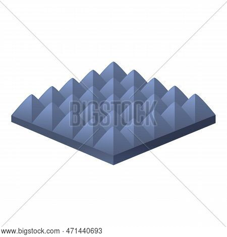 Acoustic Soundproofing Icon. Cartoon Of Acoustic Soundproofing Icon For Web Design Isolated On White