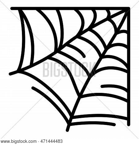 Wild Spider Web Icon. Outline Wild Spider Web Icon For Web Design Isolated On White Background