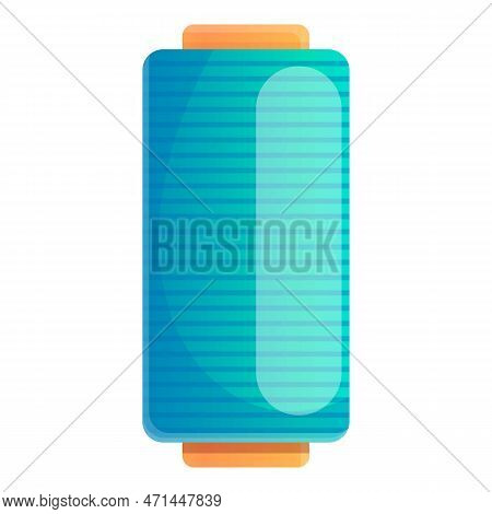 Fiber Fabric Bobine Icon. Cartoon Of Fiber Fabric Bobine Icon For Web Design Isolated On White Backg