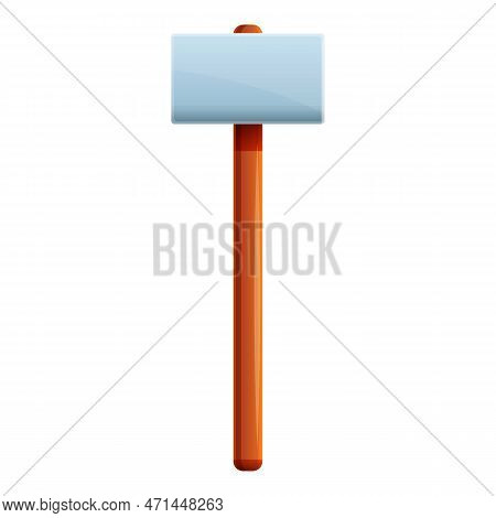 Blacksmith Sledgehammer Icon. Cartoon Of Blacksmith Sledgehammer Icon For Web Design Isolated On Whi