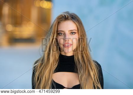 Outdoor Fashion Portrait Of Glamour Sensual Young Stylish Woamn Wearing Trendy Summer Outfit.