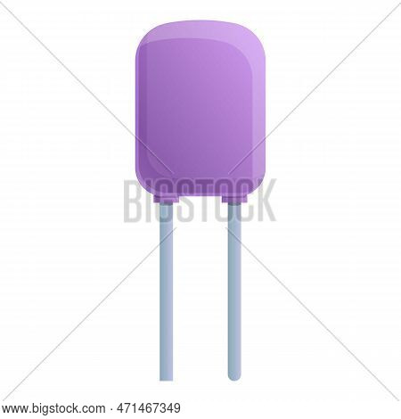 Control Capacitor Icon. Cartoon Of Control Capacitor Icon For Web Design Isolated On White Backgroun