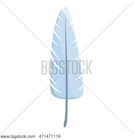 Softly Feather Icon. Cartoon Of Softly Feather Icon For Web Design Isolated On White Background