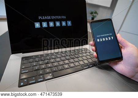Two-factor Authentication. Modern Authentication Technologies. Security Code For Accessing Financial
