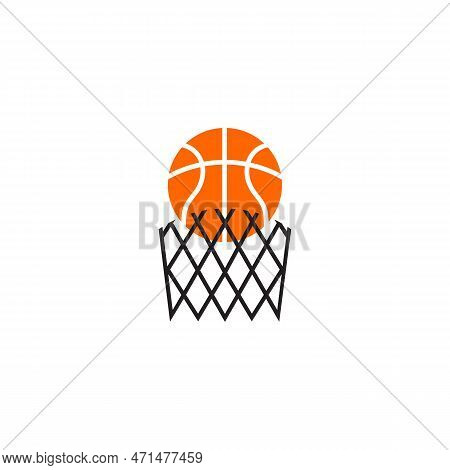 Basketball Club Logo Design Vector Template Illustration