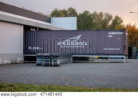 Havirov, Czech Republic - October 13, 2022: Nyk Logistics And Megacarrier Container With Good For Sh