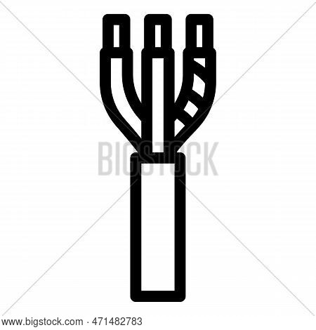 Nm Nonmetallic Cable Wire Line Icon Vector Illustration