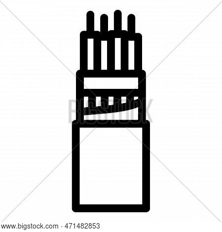 Halogen Free Flame Retardant Cable Line Icon Vector Illustration