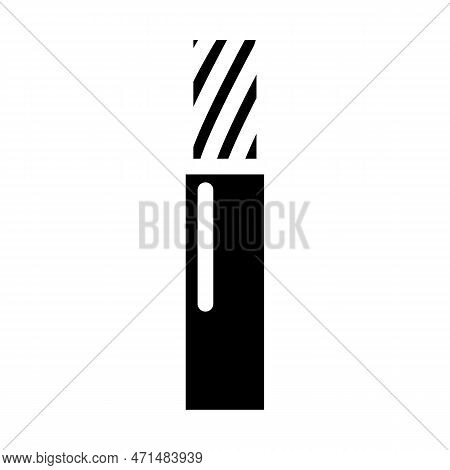 Flame Retardant Low Smoke Halogen Cable Glyph Icon Vector Illustration
