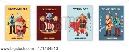 Viking Scandinavian Fierce Warriors Seamen Mythology Traditions Weapon Warship Costume Museum 4 Flat