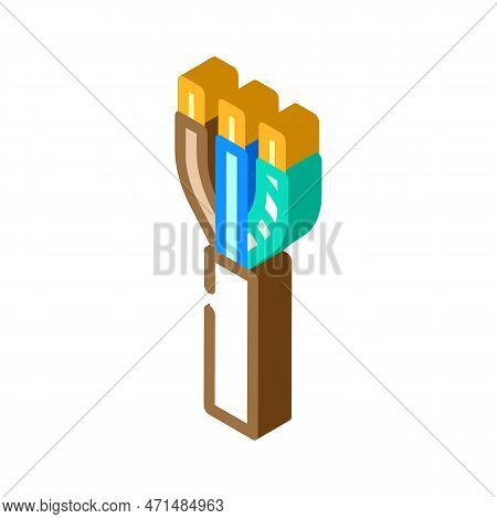 Nm Nonmetallic Cable Wire Isometric Icon Vector Illustration
