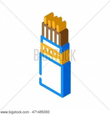 Halogen Free Flame Retardant Cable Isometric Icon Vector Illustration
