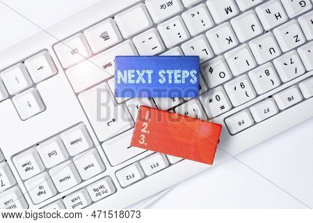 Conceptual Caption Next Steps 1, 2, 3. Business Showcase Something You Do Or Plan After Youve Finish