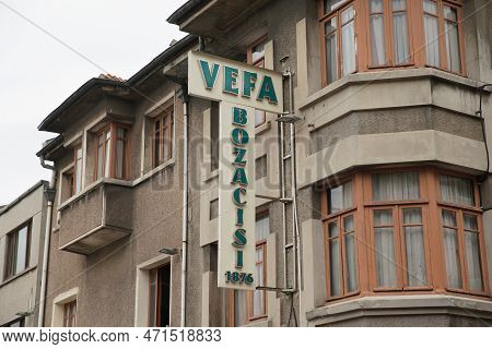 Istanbul, Turkiye - September 11, 2022: Istanbul Vefa Bozaci Shop In Istanbul City