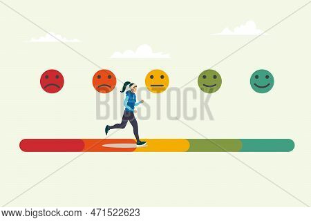Customer Feedback Giving Rating Based On Experience Or Quality From Product And Service, Survey, Opi