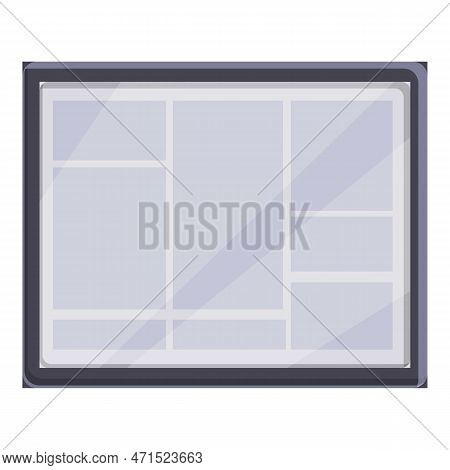 E-book Learning Application Icon. Cartoon Of E-book Learning Application Icon For Web Design Isolate