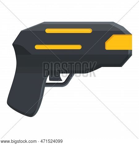 Taser Pistol Icon. Cartoon Of Taser Pistol Icon For Web Design Isolated On White Background
