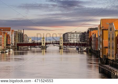 Bridge Bakkebru In Norwegian City Trondheim